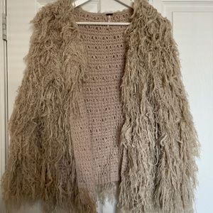 Free people shaggy coat
